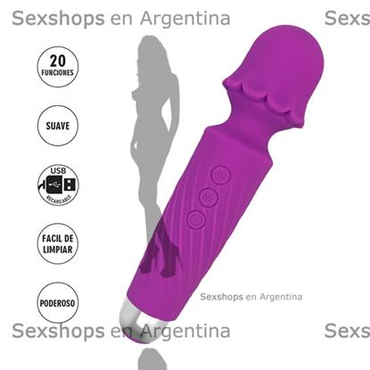 Microfono Taurus masajeador con carga USB y varias velocidades